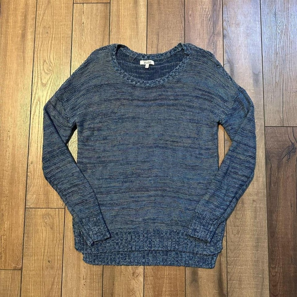 Y2K‎ Mudd Knit Sweater Women's Size Large Blue